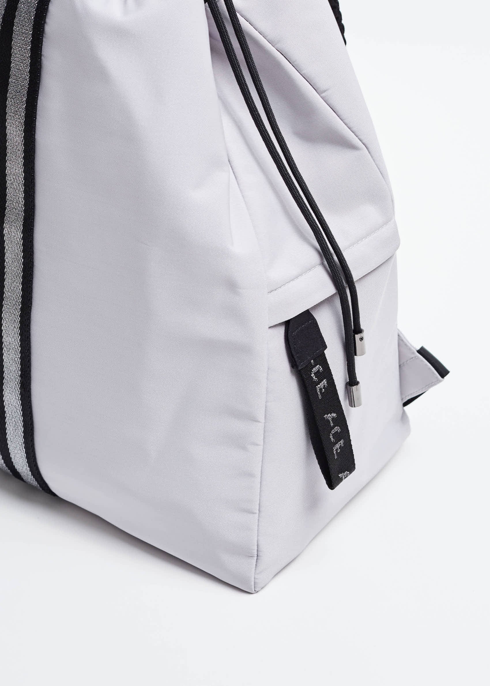 Light Grey sustainable Econyl Backpack
